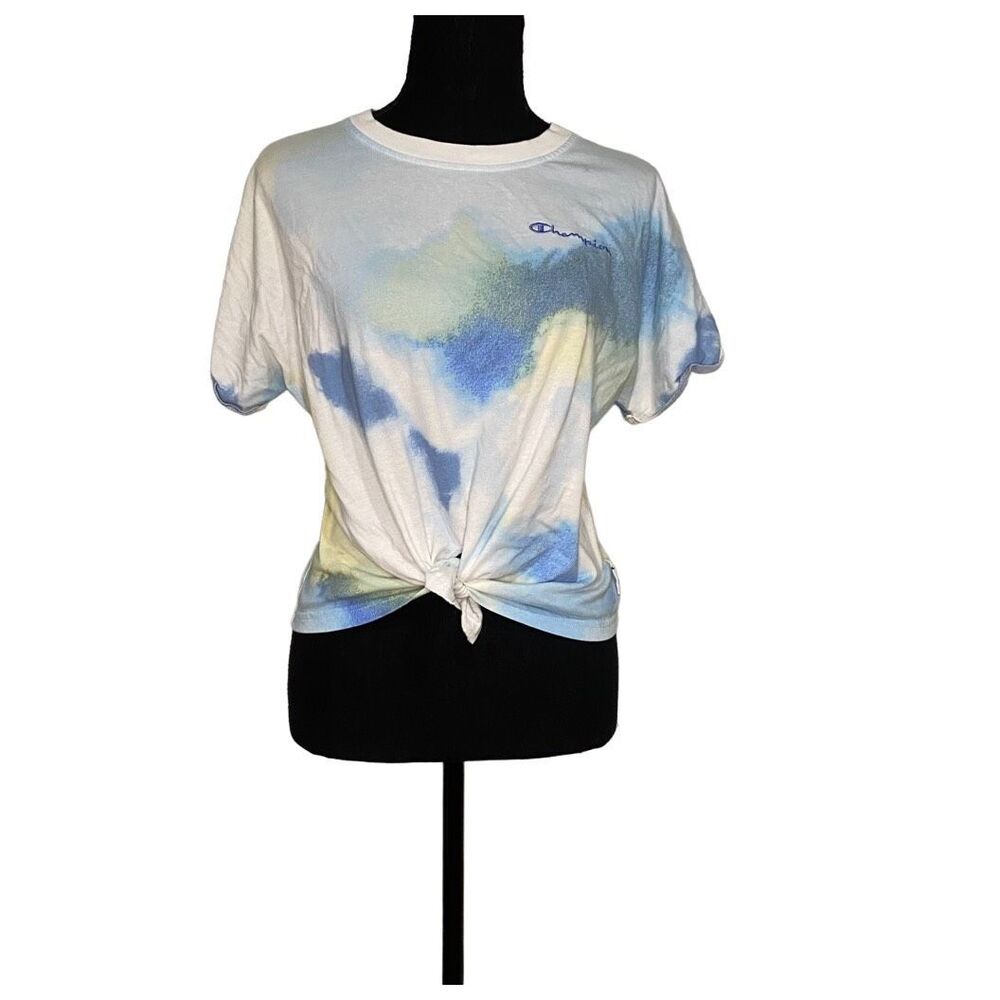 Champion Cropped Tie Dye T Shirt